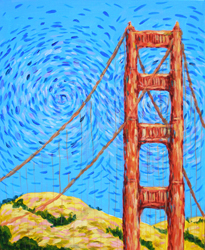 Golden Gate a la Van Gogh