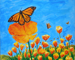 Monarchs And Poppies