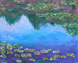 Monet Waterlilies with Reflection