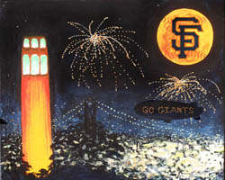 Orange Storm Over SF