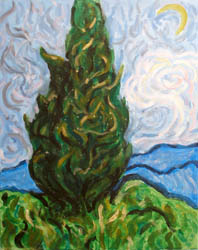 Van Gogh Cypress Tree